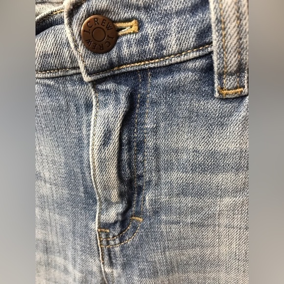 J. Crew Womens Cotton Mid Rise Bootcut Full Zip Faded Light Wash Jeans Size 29R - Picture 10 of 15